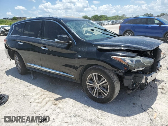 2020 Infiniti QX60 Pure with VIN 5N1DL0MN3LC520948, listed as a Copart auction lot 61274835 with 25,297 mi miles and Non repairable. Bid and sale history available at DreamBid. Image 4.