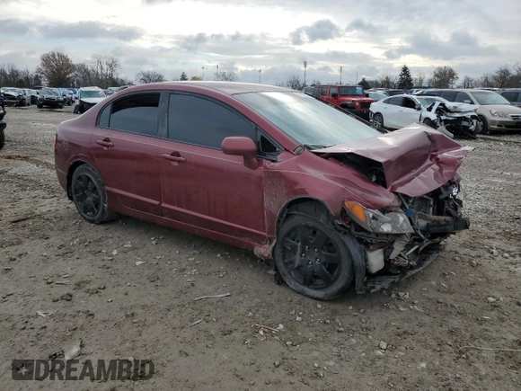 2011 Honda Civic LX with VIN 19XFA1F56BE005634, listed as a Copart auction lot 81873924 with Not Provided miles and Salvage Title. Bid and sale history available at DreamBid. Image 4.