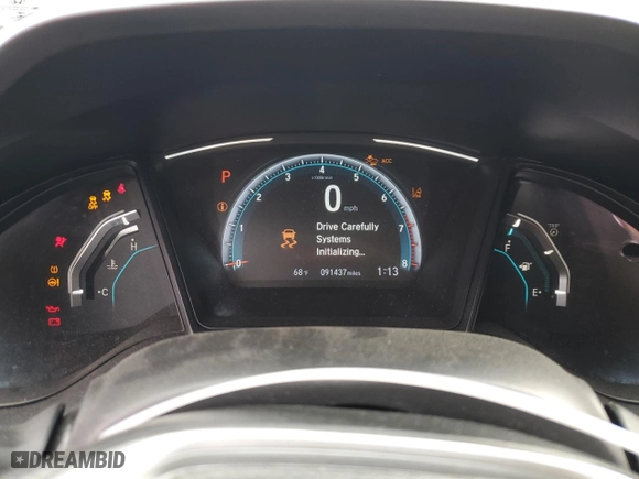 2019 Honda Civic Sedan LX with VIN 19XFC2F6XKE207739, listed as a Copart auction lot 72029864 with 91,437 mi miles and Salvage Title. Bid and sale history available at carsss.com. Image 9.