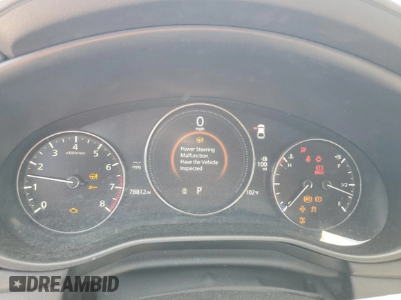 2019 Mazda 3 with VIN JM1BPAJMXK1119554, listed as a Copart auction lot 63612595 with 78,812 mi miles and Salvage title. Bid and sale history available at DreamBid. Image 9.