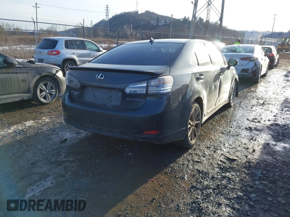 2010 Lexus HS 250h with VIN JTHBB1BA0A2008098, listed as a IAAI auction lot 41415686 with 233,074 mi miles and . Bid and sale history available at DreamBid. Image 4.