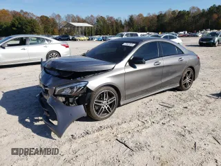 2018 Mercedes-Benz CLA with VIN WDDSJ4GB6JN609754, listed as a Copart auction lot 77947674 with 52,251 mi miles and Salvage Title. Bid and sale history available at carsss.com. Image 1.