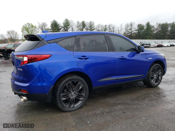 2019 Acura RDX w/A-Spec Pkg with VIN 5J8TC1H6XKL010136, listed as a Copart auction lot 47319425 with 0 mi miles and Salvage Title. Bid and sale history available at carsss.com. Image 3.