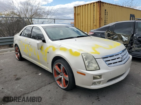 2006 Cadillac STS with VIN 1G6DC67AX60123486, listed as a Copart auction lot 48933185 with Not Provided miles and Salvage Title. Bid and sale history available at DreamBid. Image 4.