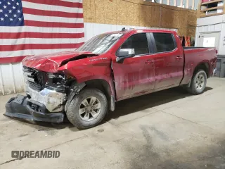 2021 Chevrolet Silverado 1500 LT with VIN 1GCUYDED9MZ235625, listed as a Copart auction lot 58440445 with 67,404 mi miles and Salvage title. Bid and sale history available at DreamBid. Image 1.