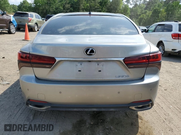 2022 Lexus LS with VIN JTHD51FF0N5015983, listed as a Copart auction lot 52412295 with 0 mi miles and Salvage Title. Bid and sale history available at carsss.com. Image 6.