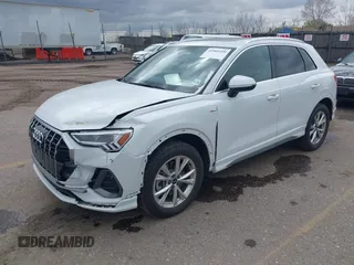 2023 Audi Q3 S line Premium with VIN WA1DECF30P1127433, listed as a IAAI auction lot 41969209 with 40,357 mi miles and . Bid and sale history available at DreamBid. Image 2.