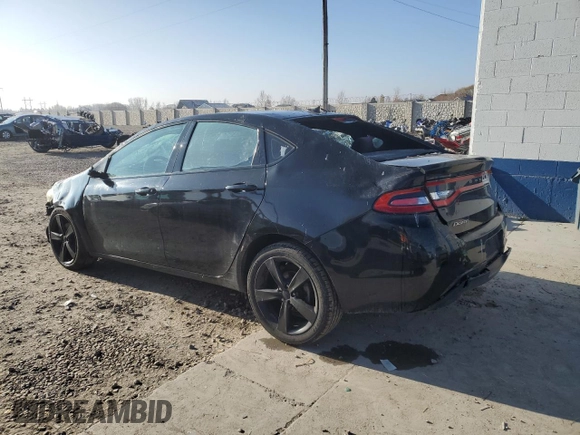 2014 Dodge Dart SXT with VIN 1C3CDFBBXED802563, listed as a Copart auction lot 46532045 with 198,563 mi miles and Salvage Title. Bid and sale history available at carsss.com. Image 2.