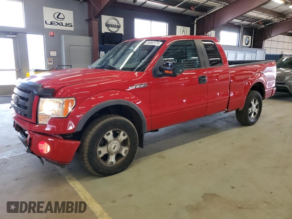 2010 Ford F-150 XL with VIN 1FTFX1EV9AFB44600, listed as a Copart auction lot 54563175 with 153,508 mi miles and Clean Title. Bid and sale history available at carsss.com. Image 1.