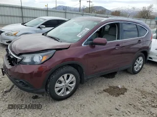 2014 Honda CR-V EX-L with VIN 5J6RM4H72EL115185, listed as a Copart auction lot 52162095 with 26,652 mi miles and Salvage Title. Bid and sale history available at carsss.com. Image 1.