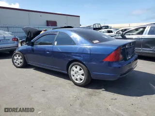 2001 Honda Civic EX with VIN 1HGEM219X1L114415, listed as a Copart auction lot 65421574 with 302,760 mi miles and Salvage Title. Bid and sale history available at carsss.com. Image 2.