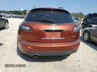 2008 Infiniti FX35 with VIN JNRAS08U08X101077, listed as a Copart auction lot 75699774 with 0 mi miles and Salvage Title. Bid and sale history available at carsss.com. Image 6.