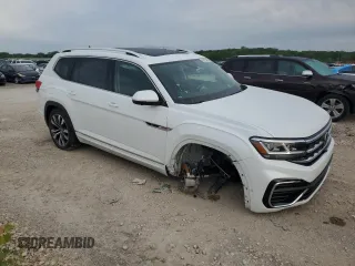 2023 Volkswagen Atlas SEL Premium R-Line z VIN 1V2FR2CA9PC503100, wystawiony jako Copart lot #58173885 z przebiegiem 43 016 mil mil oraz Szkoda całkowita • Salvage title. Historia ofert i sprzedaży dostępna na DreamBid. Obrazek 4.