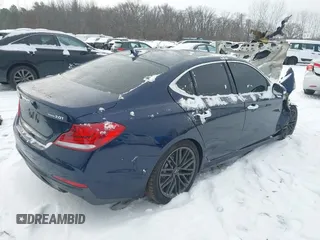 2019 Genesis G70 2.0T Advanced with VIN KMTG34LA3KU031693, listed as a IAAI auction lot 41143730 with 76,138 mi miles. Bid and sale history available at carsss.com. Image 4.