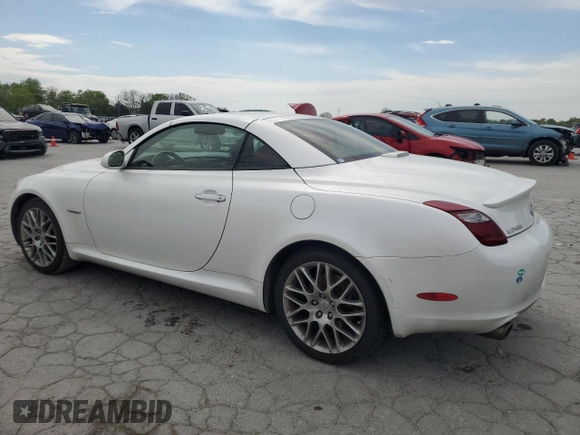 2007 Lexus SC 430 with VIN JTHFN45Y279010437, listed as a Copart auction lot 53425955 with 105,490 mi miles and Salvage Title. Bid and sale history available at DreamBid. Image 2.