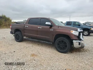 2017 Toyota Tundra 2WD Platinum with VIN 5TFGW5F16HX227271, listed as a Copart auction lot 70784444 with 136,294 mi miles and Salvage Title. Bid and sale history available at carsss.com. Image 4.