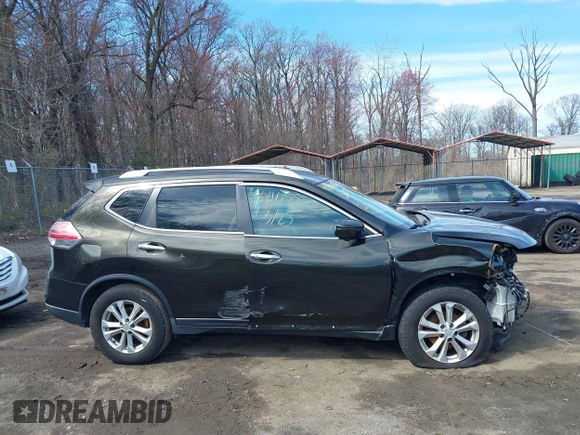 2016 Nissan Rogue SV with VIN KNMAT2MV0GP644922, listed as a IAAI auction lot 41881055 with 118,703 mi miles. Bid and sale history available at carsss.com. Image 13.