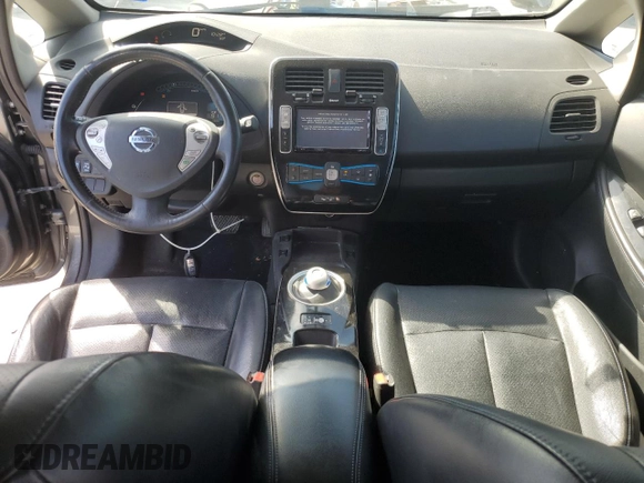 2015 Nissan LEAF SV with VIN 1N4AZ0CP3FC330859, listed as a Copart auction lot 44730433 with 91,556 mi miles. Bid and sale history available at carsss.com. Image 8.
