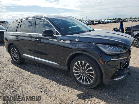 2023 Lincoln Aviator Reserve with VIN 5LM5J7WC2PGL01182, listed as a Copart auction lot 56566495 with 44,247 mi miles and Salvage title. Bid and sale history available at DreamBid. Image 4.