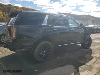 2024 Cadillac Escalade Premium Luxury with VIN 1GYS4BKL1RR181502, listed as a Copart auction lot 77155704 with 6,588 mi miles and Salvage Title. Bid and sale history available at carsss.com. Image 3.