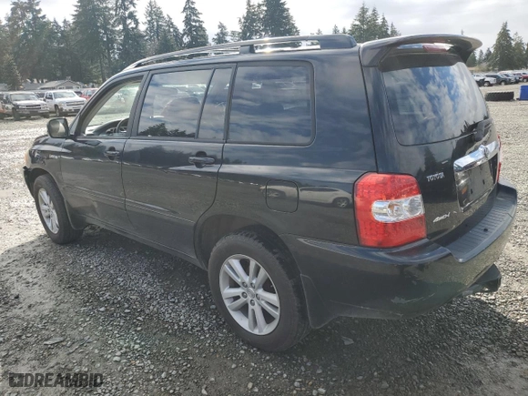 2006 Toyota Highlander Hybrid with VIN JTEEW21A860011212, listed as a Copart auction lot 50598885 with 262,506 mi miles and Clean Title. Bid and sale history available at carsss.com. Image 2.