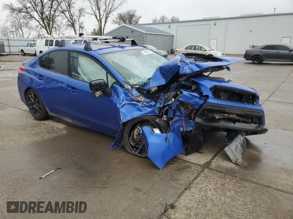 2021 Subaru WRX Premium with VIN JF1VA1C66M9818199, listed as a Copart auction lot 44998575 with 0 mi miles and Salvage Title. Bid and sale history available at carsss.com. Image 4.
