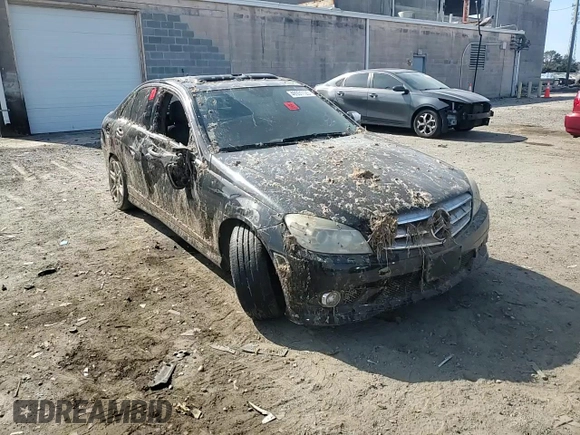 2008 Mercedes-Benz C 350 Sport with VIN WDDGF56X98R030478, listed as a Copart auction lot 48744965 with 181,423 mi miles and Salvage Title. Bid and sale history available at DreamBid. Image 11.