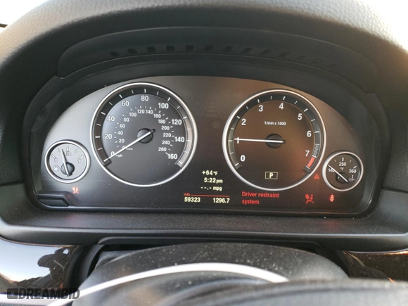 2012 BMW 5 Series 528i with VIN WBAXG5C54CDY30151, listed as a Copart auction lot 85480714 with 59,323 mi miles and Salvage Title. Bid and sale history available at carsss.com. Image 9.