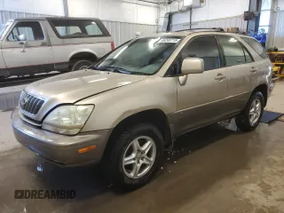 2002 Lexus RX 300 with VIN JTJGF10U320139044, listed as a Copart auction lot 46248715 with 0 mi miles and Clean Title. Bid and sale history available at carsss.com. Image 1.