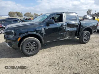 2024 Ford Ranger XLT with VIN 1FTER4GHXRLE33755, listed as a Copart auction lot 42812135 with 1,012 mi miles and Salvage Title. Bid and sale history available at carsss.com. Image 1.