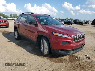 2015 Jeep Cherokee Sport with VIN 1C4PJMAB9FW640510, listed as a Copart auction lot 61372655 with 78,526 mi miles and Salvage title. Bid and sale history available at DreamBid. Image 4.