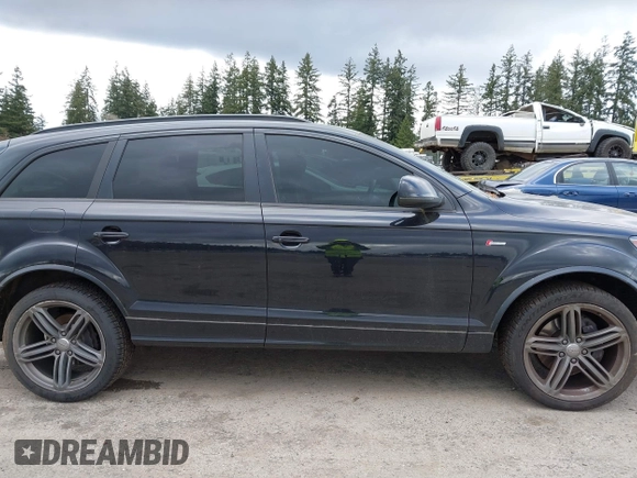 2013 Audi Q7 3.0T S line Prestige with VIN WA1DGAFE9DD015594, listed as a IAAI auction lot 41795868 with 123,525 mi miles. Bid and sale history available at carsss.com. Image 13.