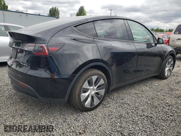 2021 Tesla Model Y Long Range with VIN 5YJYGDEE2MF243763, listed as a Copart auction lot 54941665 with 39,516 mi miles and Clean Title. Bid and sale history available at DreamBid. Image 3.