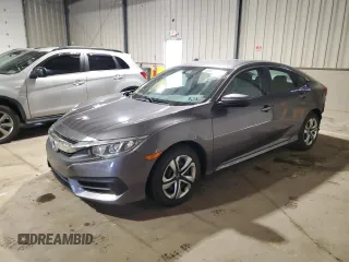 2017 Honda Civic LX with VIN 19XFC2F52HE224602, listed as a Copart auction lot 63601145 with Not provided miles and Salvage title. Bid and sale history available at DreamBid. Image 1.