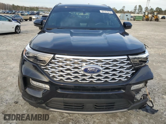 2022 Ford Explorer Platinum with VIN 1FM5K8HC2NGC40030, listed as a Copart auction lot 87721015 with 23,625 mi miles and Salvage Title. Bid and sale history available at carsss.com. Image 5.