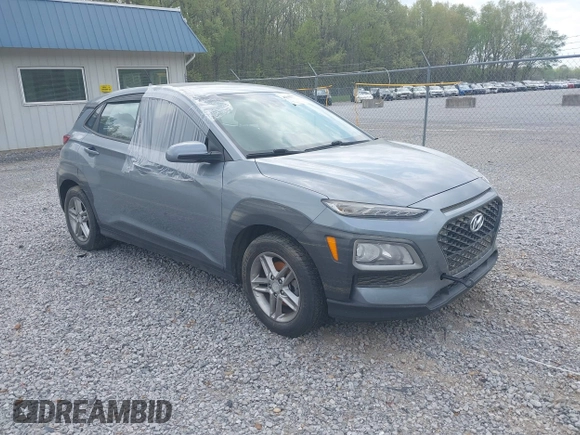 2019 Hyundai Kona SE with VIN KM8K12AA0KU257384, listed as a IAAI auction lot 42049777 with 91,000 mi miles. Bid and sale history available at carsss.com. Image 1.