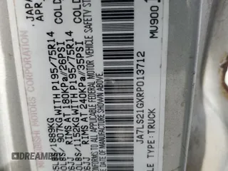 1994 Mitsubishi Mighty Max z VIN JA7LS21GXRP013712, wystawiony jako Copart lot #44893085 z przebiegiem 287 441 mil mil oraz Szkody całkowita. Historia ofert i sprzedaży dostępna na DreamBid. Obrazek 12.