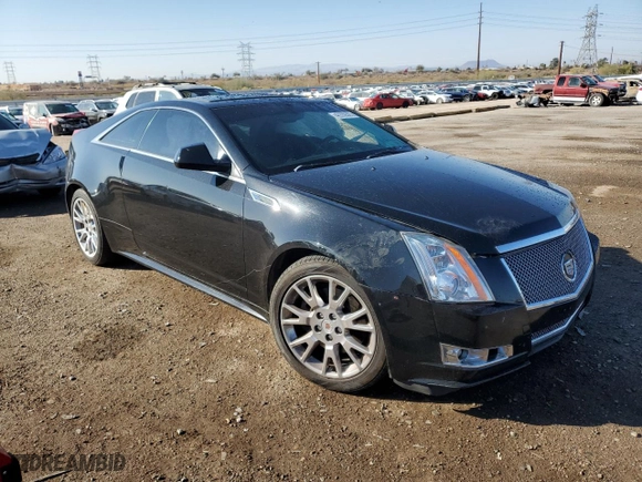 2014 Cadillac CTS Coupe Premium with VIN 1G6DD1E33E0175190, listed as a Copart auction lot 43359305 with 100,054 mi miles and Salvage Title. Bid and sale history available at carsss.com. Image 4.