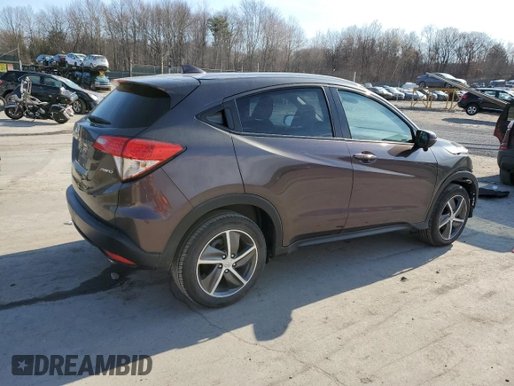 2021 Honda HR-V EX with VIN 3CZRU6H54MM726200, listed as a Copart auction lot 50917655 with 35,893 mi miles and Salvage Title. Bid and sale history available at carsss.com. Image 3.
