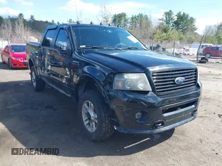 2005 Ford F-150 XLT with VIN 1FTPW14545FA53006, listed as a IAAI auction lot 42081302 with 168,721 mi miles. Bid and sale history available at carsss.com. Image 1.