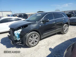2023 Cadillac XT5 FWD Premium Luxury with VIN 1GYKNCRS5PZ109358, listed as a Copart auction lot 45201135 with 28,222 mi miles and Salvage Title. Bid and sale history available at carsss.com. Image 1.