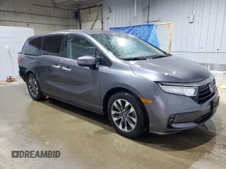 2023 Honda Odyssey EX-L z VIN 5FNRL6H65PB025787, wystawiony jako Copart lot #55833415 z przebiegiem 31 437 mil mil oraz Szkoda całkowita • Salvage title. Historia ofert i sprzedaży dostępna na DreamBid. Obrazek 4.