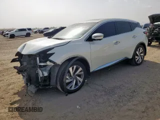 2021 Nissan Murano SL z VIN 5N1AZ2CJ0MC126479, wystawiony jako Copart lot #62901095 z przebiegiem 52 987 mil mil oraz Szkoda całkowita • Salvage title. Historia ofert i sprzedaży dostępna na DreamBid. Obrazek 1.