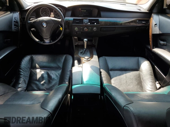 2005 BMW 5 Series 530i with VIN WBANA735X5CR57418, listed as a Copart auction lot 71579784 with 254,284 mi miles and Salvage Title. Bid and sale history available at DreamBid. Image 8.