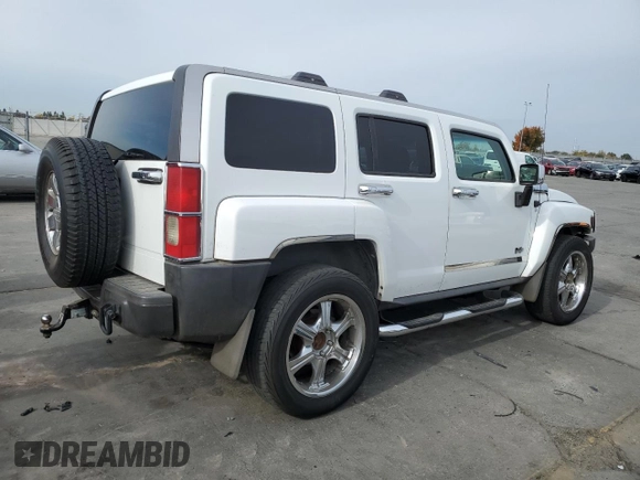 2007 Hummer H3 SUV with VIN 5GTDN13E178115646, listed as a Copart auction lot 80996834 with 160,478 mi miles and Salvage Title. Bid and sale history available at carsss.com. Image 3.