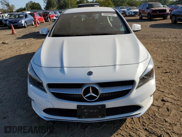 2018 Mercedes-Benz CLA 250 with VIN WDDSJ4GB8JN633067, listed as a Copart auction lot 70597903 with 46,381 mi miles and . Bid and sale history available at DreamBid. Image 5.