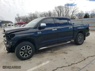 2018 Toyota Tundra 4WD SR5 with VIN 5TFAW5F14JX741292, listed as a Copart auction lot 47852365 with 69,776 mi miles and Salvage Title. Bid and sale history available at carsss.com. Image 1.