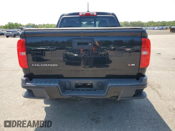 2021 Chevrolet Colorado 4WD LT with VIN 1GCGTCEN8M1138297, listed as a Copart auction lot 61762405 with 51,644 mi miles and Salvage title. Bid and sale history available at DreamBid. Image 6.