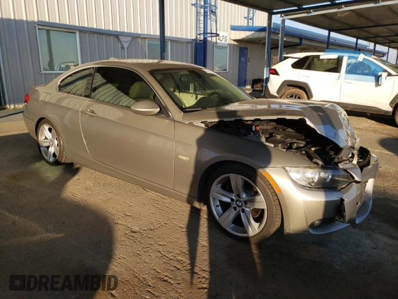 2007 BMW 3 Series 328i with VIN WBAWV13587P118126, listed as a Copart auction lot 41883245 with 93,338 mi miles and Salvage title. Bid and sale history available at DreamBid. Image 4.