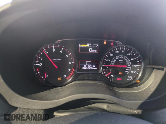 2019 Subaru WRX with VIN JF1VA1A69K9825518, listed as a Copart auction lot 50021275 with 65,020 mi miles and Salvage Title. Bid and sale history available at carsss.com. Image 9.